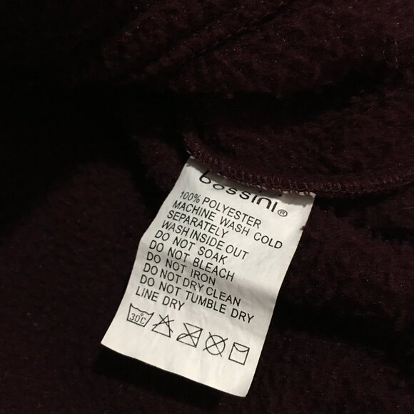 Harry Potter Gryffindor Zip Up Fleece Jacket Patch Logo Bossini Medium - Picture 6 of 9